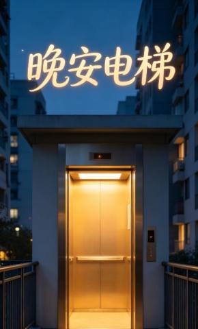 短剧《晚安电梯》海报