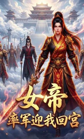 短剧《女帝率军迎我回宫》海报