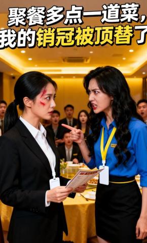 短剧《聚餐多点一道菜，我的销冠被顶替了》海报