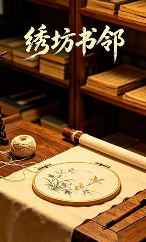 短剧《绣坊书邻》海报