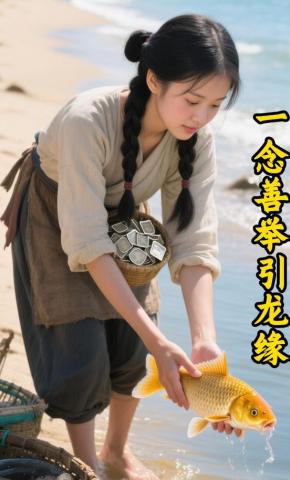 短剧《一念善举引龙缘》海报