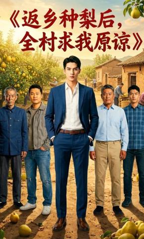 短剧《返乡种梨后，全村求我原谅》海报