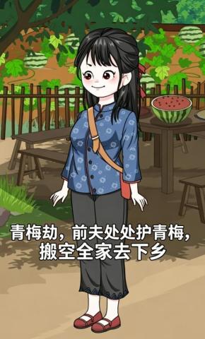 短剧《青梅劫，前夫处处护青梅，搬空全家去下乡》海报