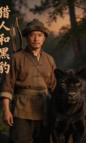 短剧《猎人和黑豹》海报