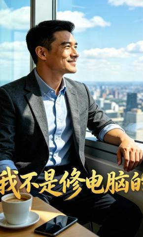 短剧《我不是修电脑的》海报