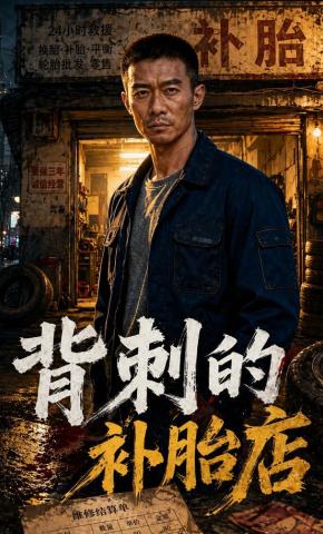 短剧《背刺的补胎店》海报