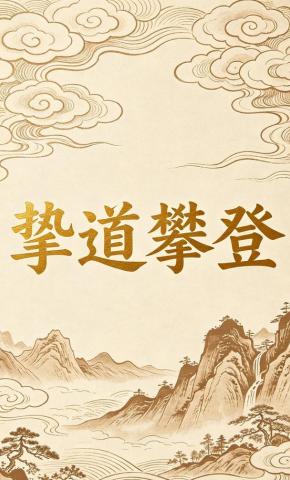 短剧《挚道攀登》海报