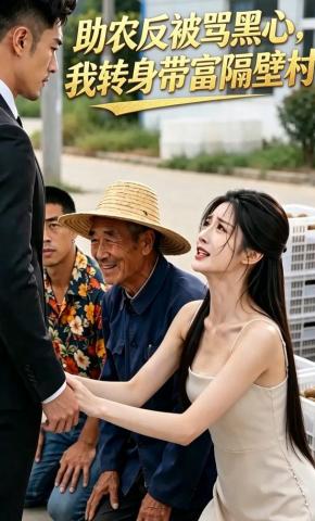 短剧《助农反被骂黑心，我转身带富隔壁村》海报