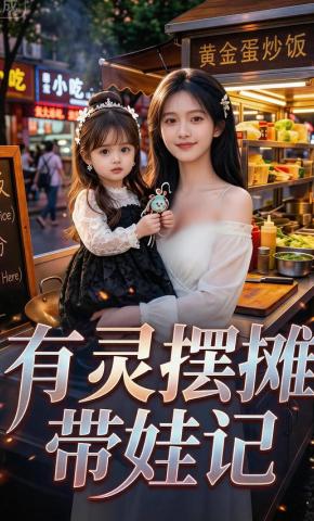 短剧《有灵摆摊带娃记》海报