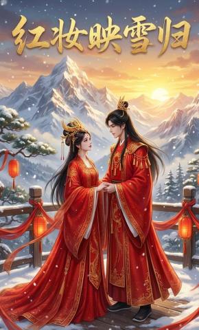 短剧《红妆映雪归》海报