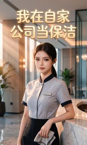 短剧《我在自家公司当保洁》海报