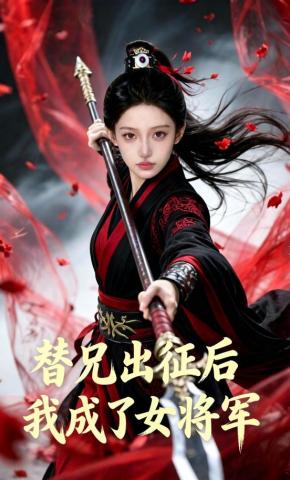 短剧《替兄出征后我成了女将军》海报