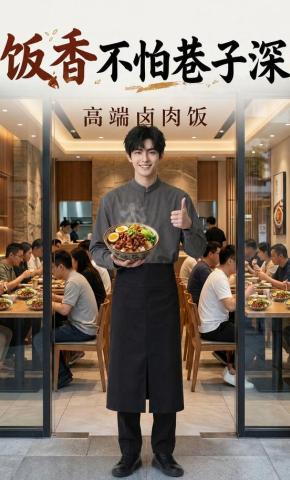 短剧《饭香不怕巷子深》海报