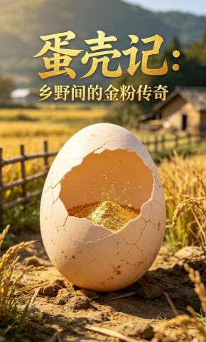 短剧《蛋壳记：乡野间的金粉传奇》海报
