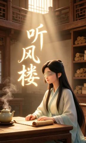 短剧《听风楼》海报