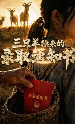 短剧《三只羊换来的录取通知书》海报