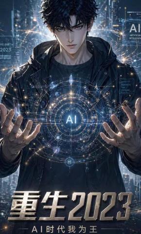短剧《重生2023：AI时代我为王》海报
