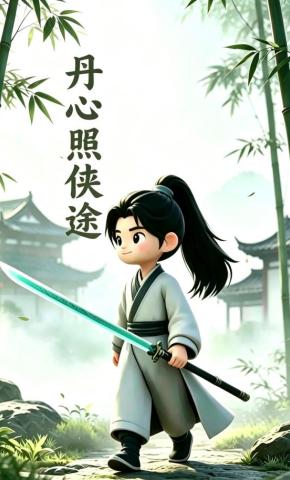 短剧《丹心照侠途》海报