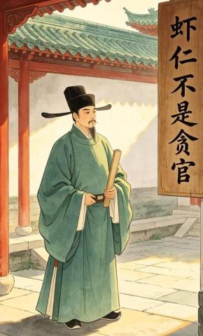 短剧《虾仁不是贪官》海报