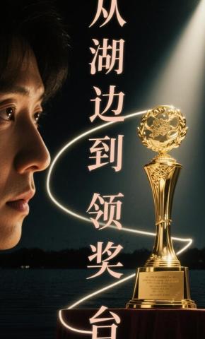 短剧《从湖边到领奖台》海报