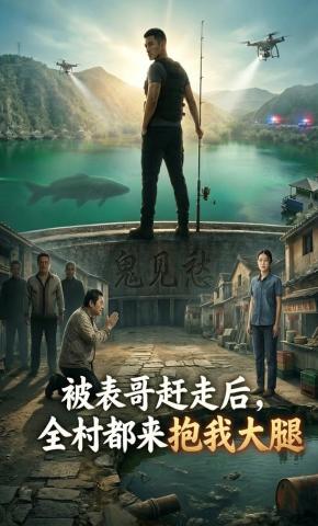 短剧《被表哥赶走后，全村都来抱我大腿》海报