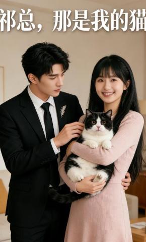 短剧《祁总，那是我的猫》海报