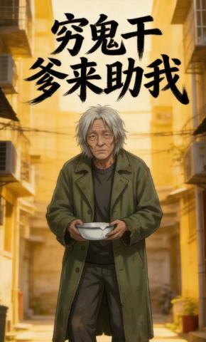 短剧《穷鬼干爹来助我》海报