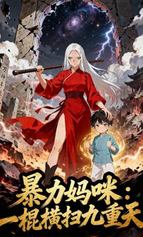 短剧《暴力妈咪：一棍横扫九重天》海报