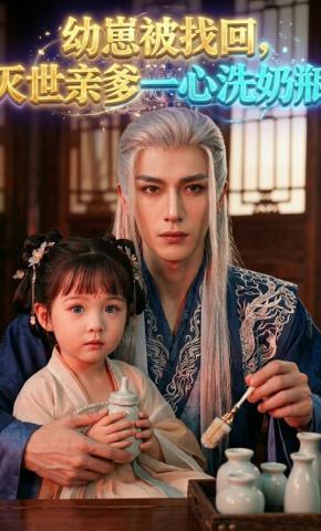 短剧《幼崽被找回，灭世亲爹一心洗奶瓶》海报