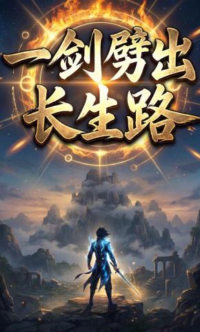 短剧《一剑劈出长生路》海报
