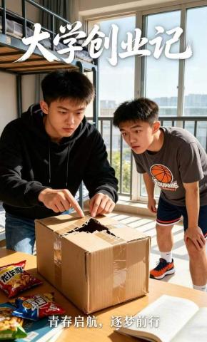 短剧《大学创业记》海报