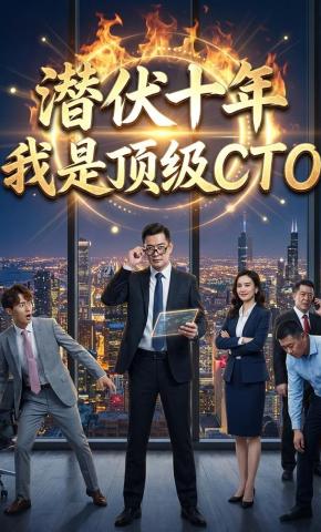 短剧《潜伏十年，摊牌了我是顶级CTO》海报