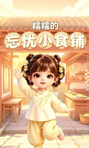 短剧《糯糯的忘忧小食铺》海报