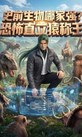 短剧《史前生物哪家强？恐怖直立猿称王》海报