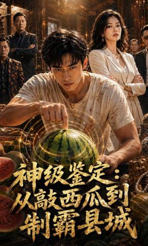 短剧《神级鉴定：从敲西瓜到制霸县城》海报