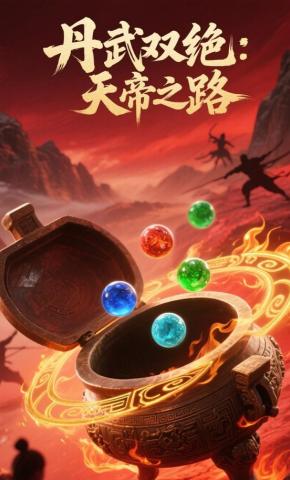 短剧《丹武双绝：天帝之路》海报