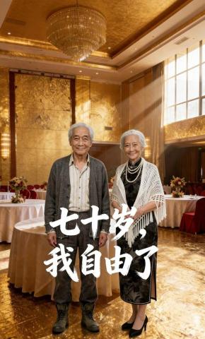 短剧《七十岁，我自由了》海报