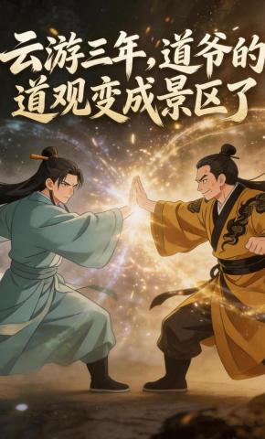 短剧《云游三年，道爷的道观变成景区了》海报