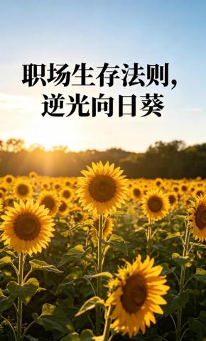 短剧《职场生存法则，逆光向日葵》海报