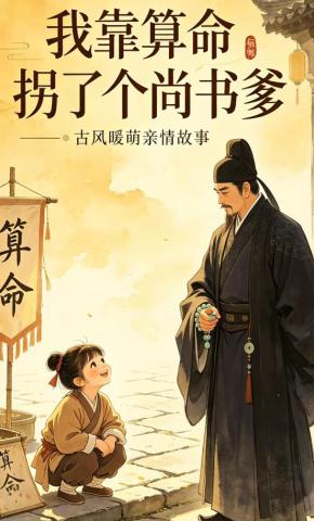 短剧《我靠算命拐了个尚书爹》海报