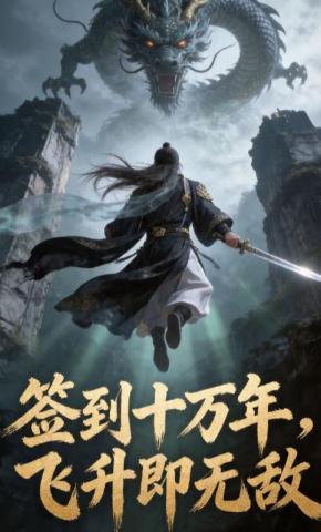 短剧《签到十万年，飞升即无敌》海报