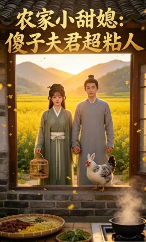 短剧《农家小甜媳：傻子夫君超粘人》海报