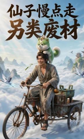 短剧《仙子慢点走：另类废柴》海报