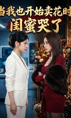 短剧《当我也开始卖花时，闺蜜哭了》海报