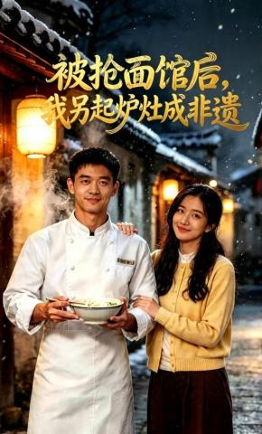 短剧《被抢面馆后，我另起炉灶成非遗》海报