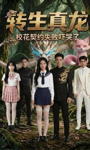 短剧《转生真龙校花契约失败吓哭了》海报