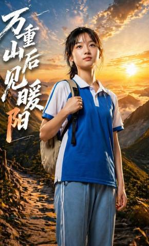 短剧《万重山后见暖阳》海报