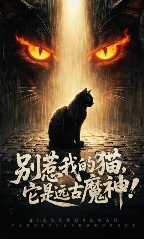 短剧《别惹我的猫，它是远古魔神！》海报