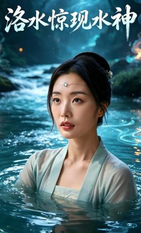 短剧《洛水惊现水神》海报
