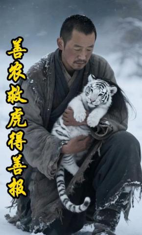 短剧《善农救虎得善报》海报